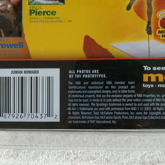 McFarlane Juwan Howard NBA Series 5 Denver Nuggets Variant Sports Figure 2003 - Picture 8 of 9